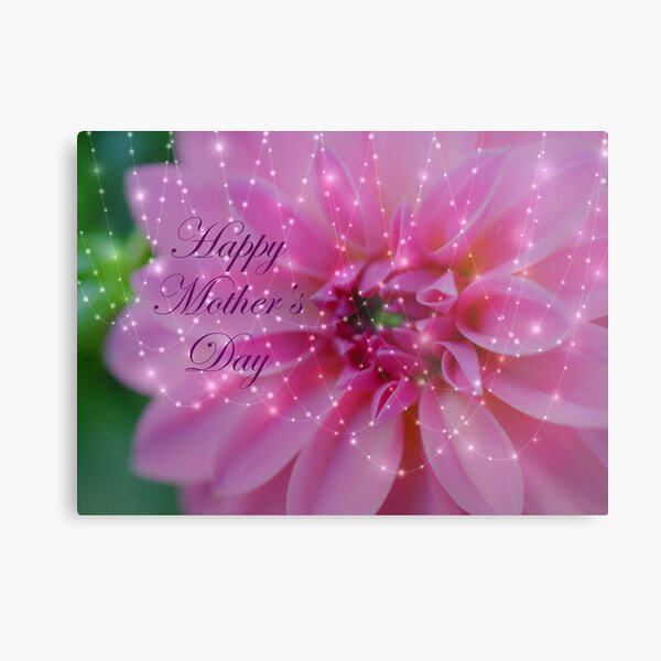 Festive And Beautiful Mothers Day Card Metal Print