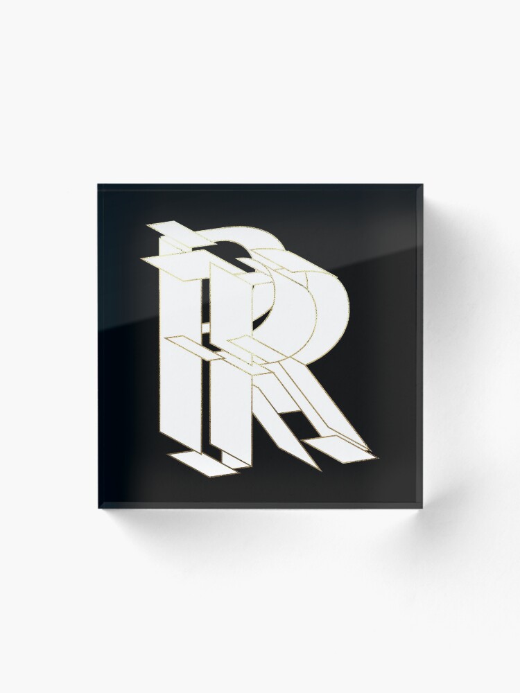 Thumbnail 1 of 5, Acrylic Block, My Beautiful Armor Letter R designed and sold by AlexVDesign.