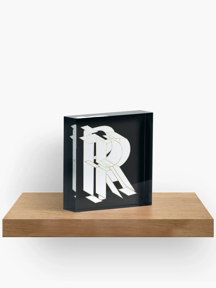 Thumbnail 2 of 5, Acrylic Block, My Beautiful Armor Letter R designed and sold by AlexVDesign.