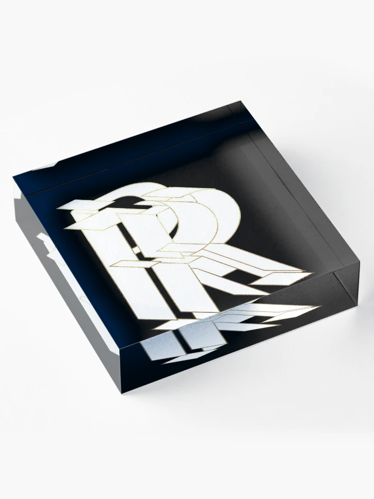 Thumbnail 4 of 5, Acrylic Block, My Beautiful Armor Letter R designed and sold by AlexVDesign.