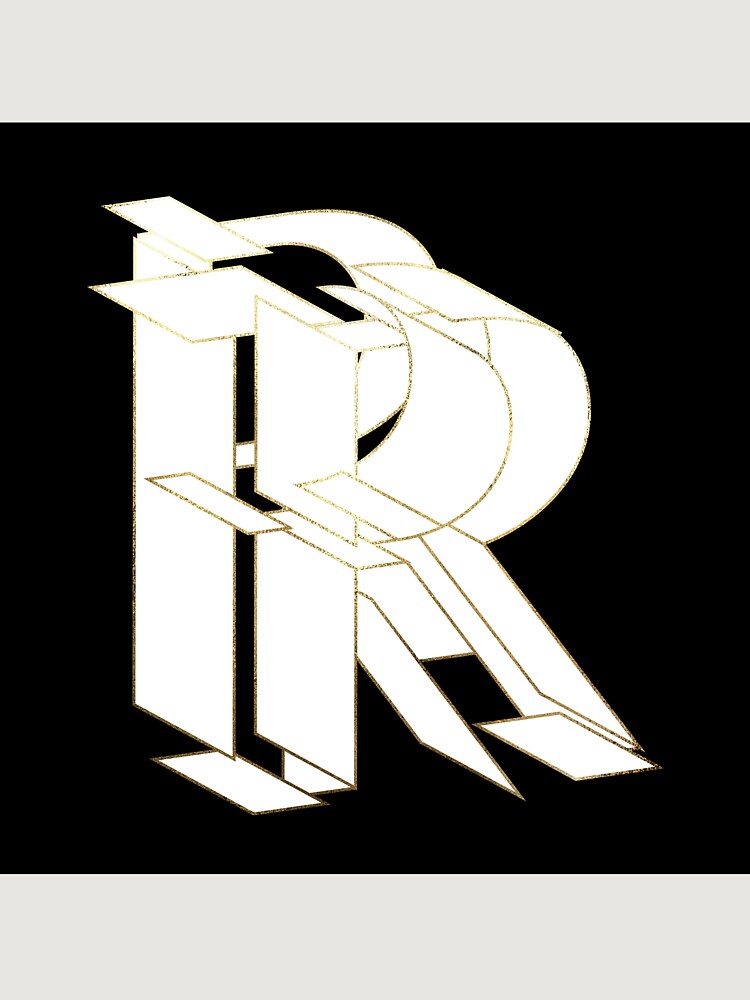Thumbnail 6 of 6, Premium Oversized Hoodie, My Beautiful Armor Letter R designed and sold by AlexVDesign.