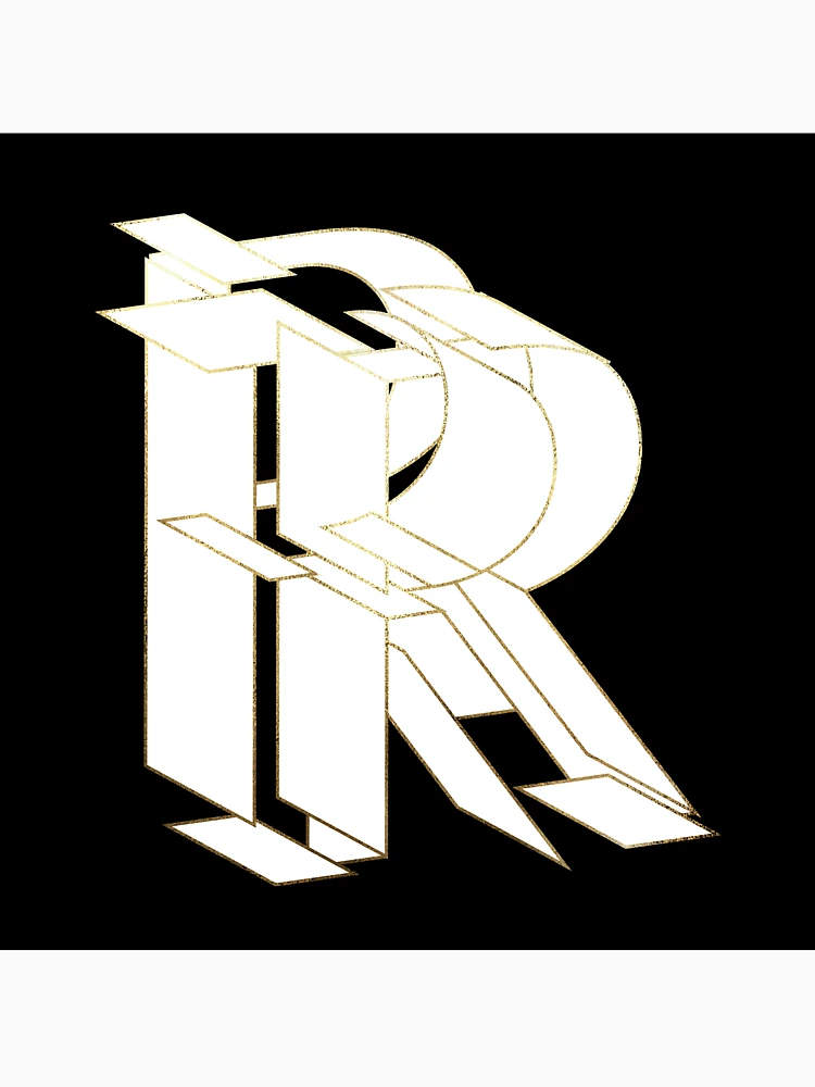 Thumbnail 7 of 7, Classic T-Shirt, My Beautiful Armor Letter R designed and sold by AlexVDesign.