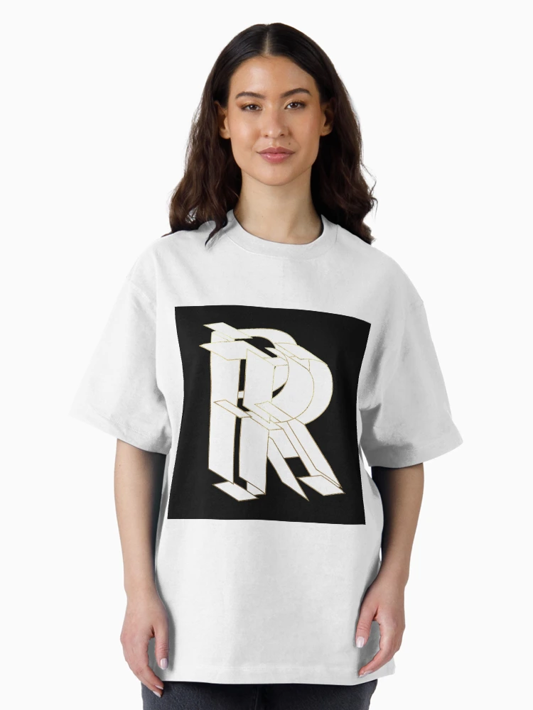 Thumbnail 3 of 7, Oversized T-Shirt, My Beautiful Armor Letter R designed and sold by AlexVDesign.
