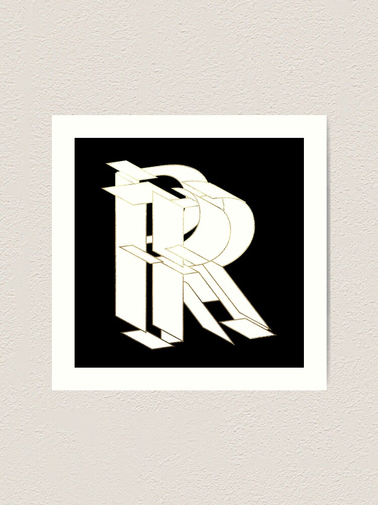 Thumbnail 1 of 3, Art Print, My Beautiful Armor Letter R designed and sold by AlexVDesign.