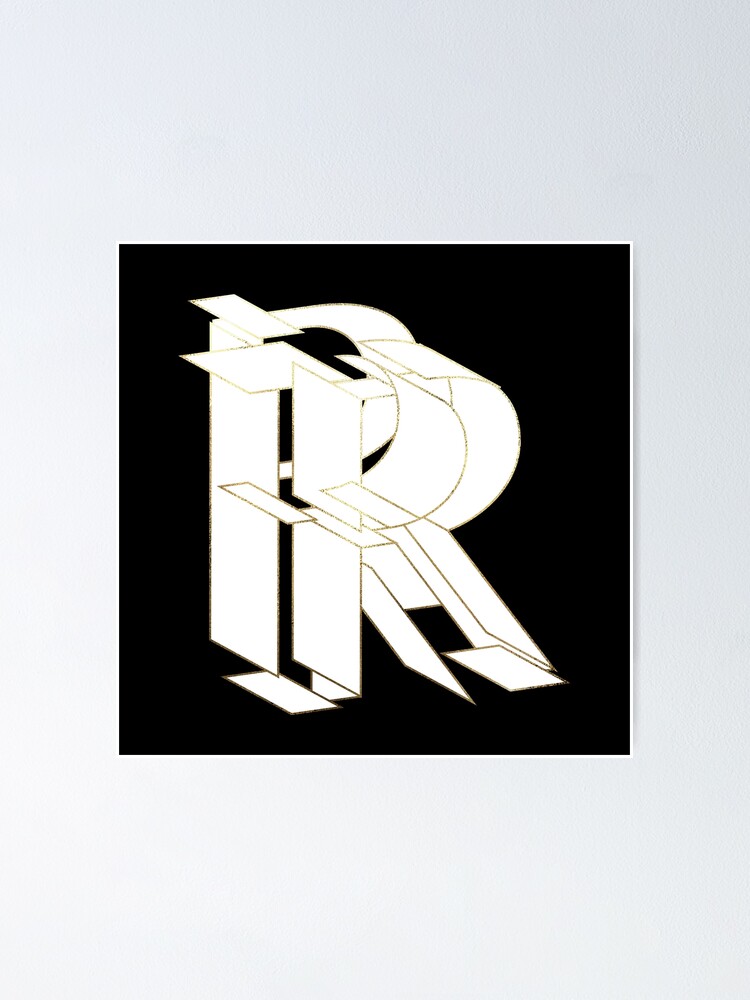 Thumbnail 1 of 3, Poster, My Beautiful Armor Letter R designed and sold by AlexVDesign.