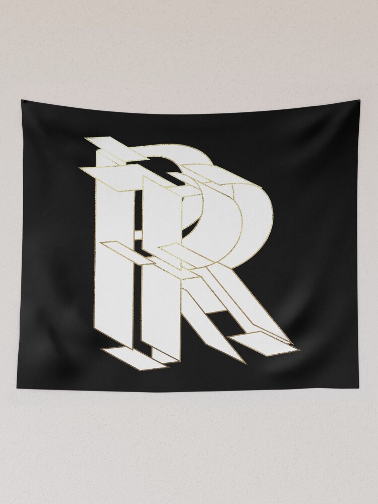 Thumbnail 2 of 3, Tapestry, My Beautiful Armor Letter R designed and sold by AlexVDesign.