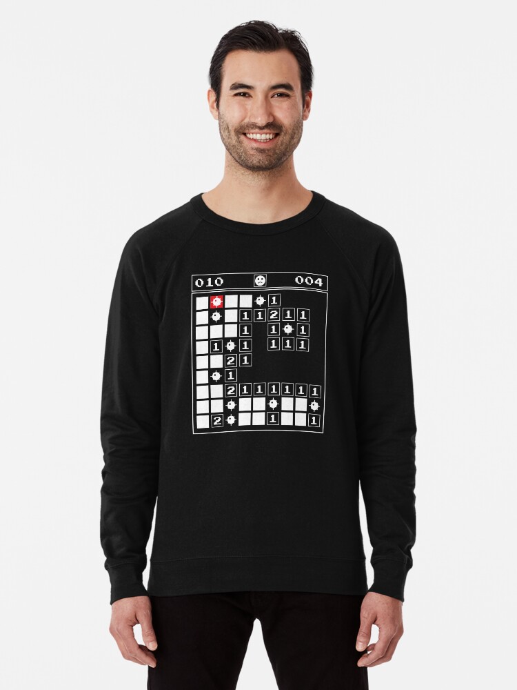 Minesweeper Vintage Gaming 90s Old School Lightweight Sweatshirt