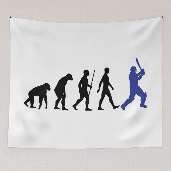 Item preview, Cricket Player Evolution Batsman  designed and sold by alltheprints.