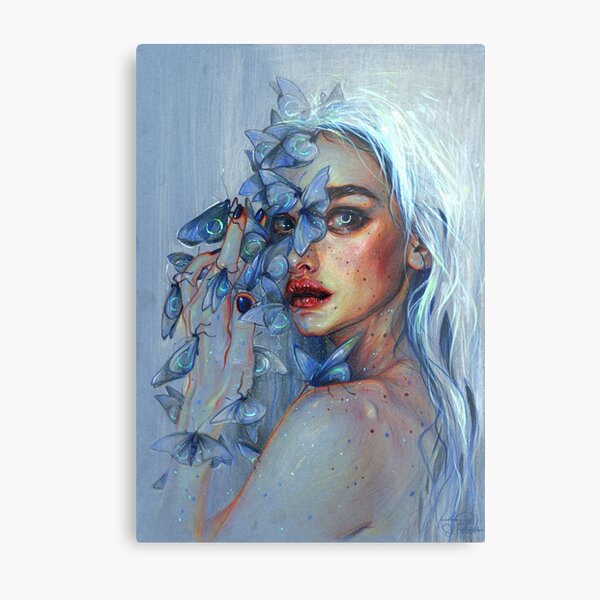 Lunar Pollen Metal Print