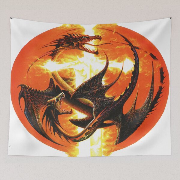 Item preview, Flame Dragon designed and sold by leen12 Art Designs Prints.