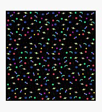 Cosmic 80's Blacklight Carpet Photographic Print