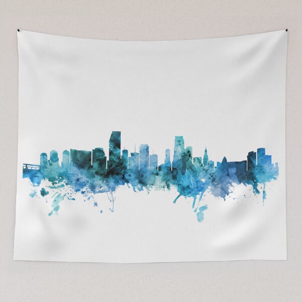 Item preview, Miami Florida Skyline designed and sold by ArtPrints.