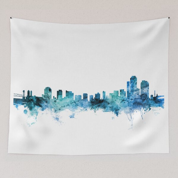 Artikelvorschau, Wilmington Delaware Skyline entworfen und verkauft von ArtPrints.