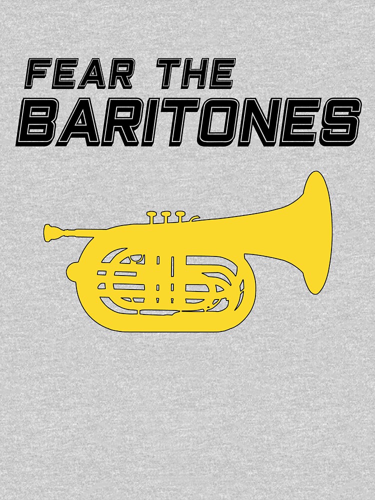 "FEAR THE BARITONES Funny marching baritone gift, Marching Band
