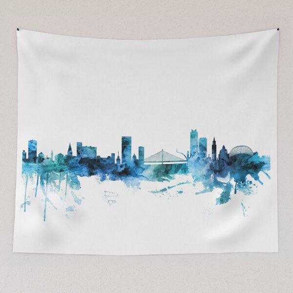Item preview, Liege Belgium Skyline designed and sold by ArtPrints.