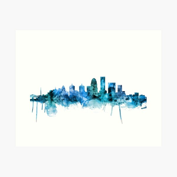 Item preview, Louisville Kentucky City Skyline designed and sold by ArtPrints.