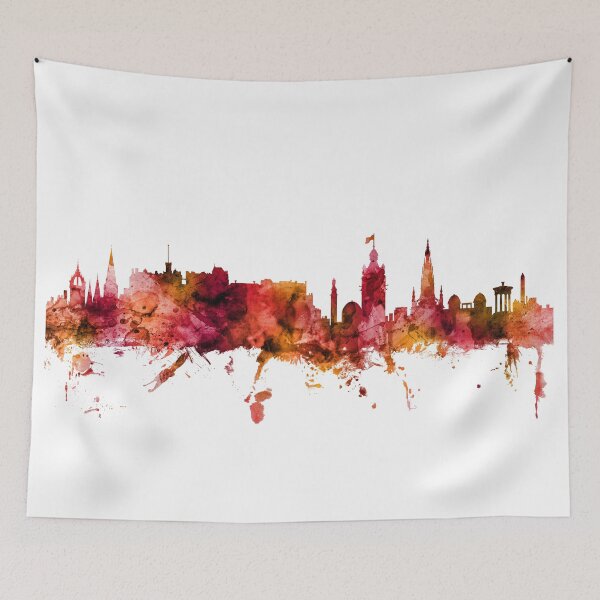 Item preview, Edinburgh Scotland Skyline designed and sold by ArtPrints.