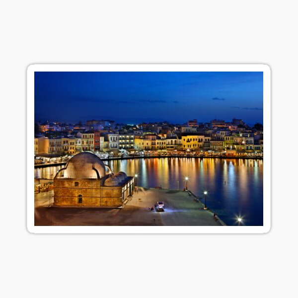 Item preview, The old Venetian port of Chania designed and sold by Cretense72.