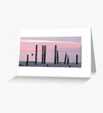 Port Willunga Jetty Ruins Late October Greeting Card