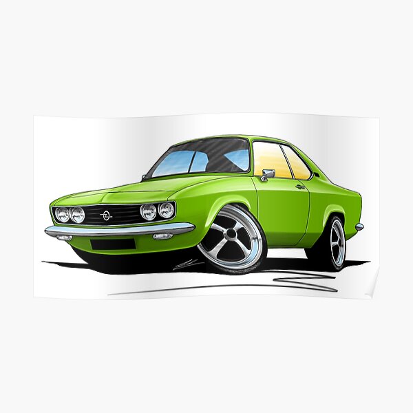 Opel Manta A Green Poster