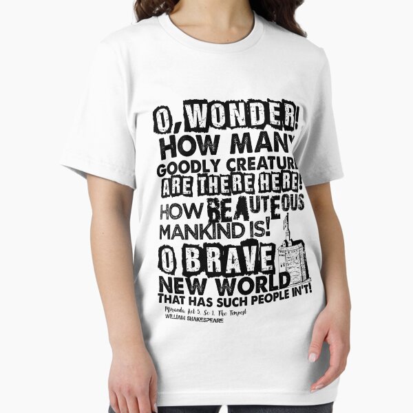 Item preview, The Tempest Brave New World Quote designed and sold by Styled Vintage.