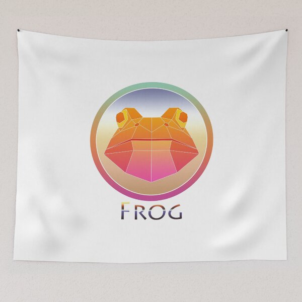 Item preview, Retro Style Frog Geometric Animal designed and sold by yajyolid.