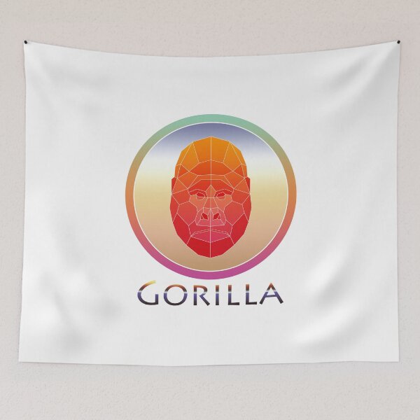 Item preview, Retro Style Gorilla Geometric Animal designed and sold by yajyolid.