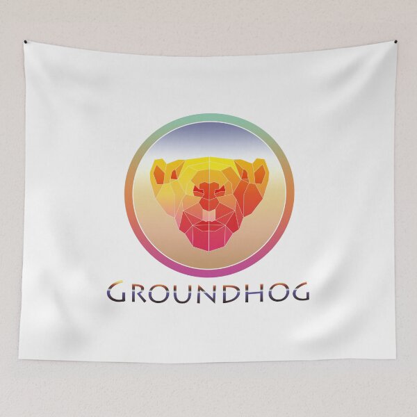 Item preview, Retro Style Groundhog Geometric Animal designed and sold by yajyolid.