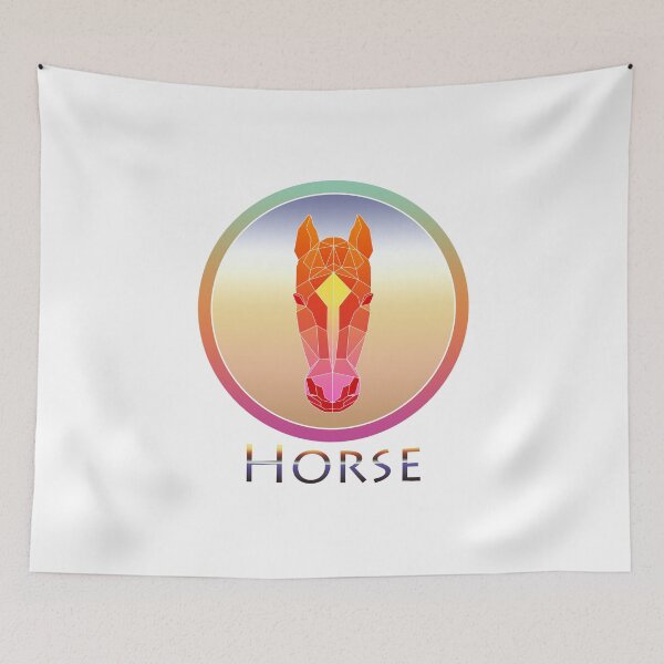 Item preview, Retro Style Horse Geometric Animal designed and sold by yajyolid.