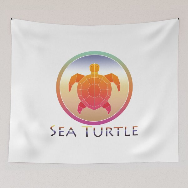 Item preview, Retro Style Sea Turtle Geometric Animal designed and sold by yajyolid.