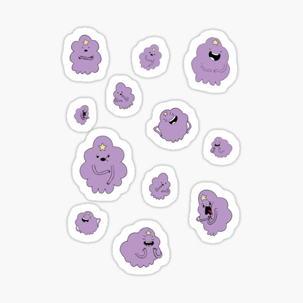 Adventure Time LSP Face Expressions Pattern Sticker