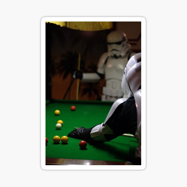 playing pool Sticker
