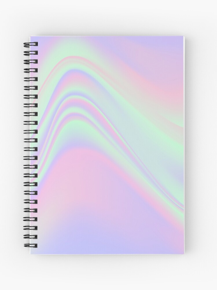 Holographic Paint Spiral Notebook for Sale by sofaro