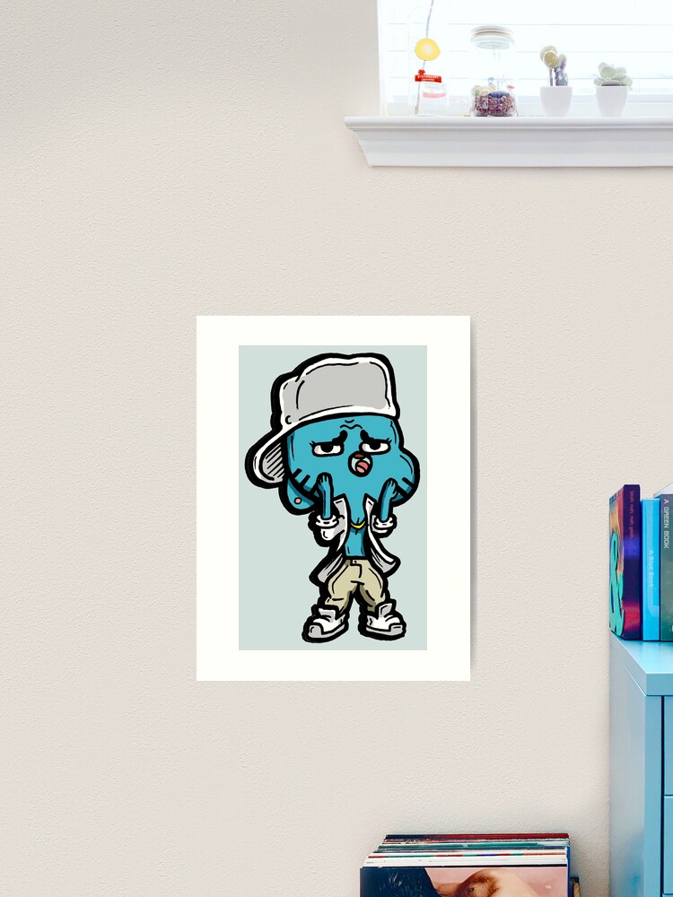 Gumball from The Amazing World of Gumball™ Ocho's Uncle Song Art Print for  Sale by sketchNkustom