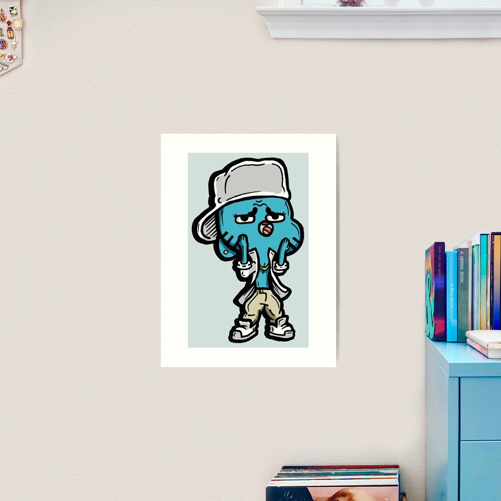 Gumball from The Amazing World of Gumball™ Ocho's Uncle Song Art Print for  Sale by sketchNkustom