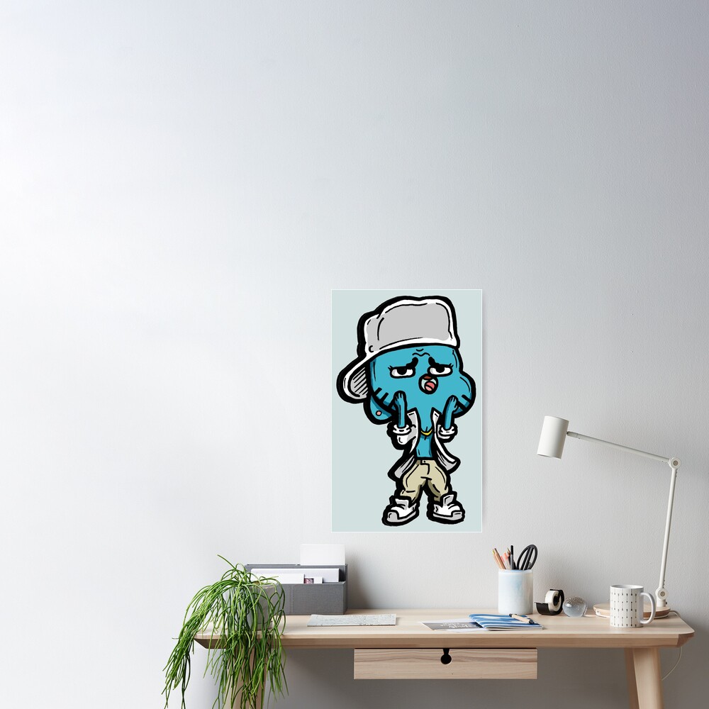 Gumball from The Amazing World of Gumball™ Ocho's Uncle Song Art Print for  Sale by sketchNkustom