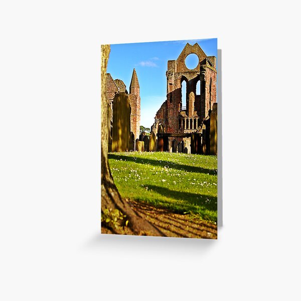Summer Sun On Arbroath Abbey. Greeting Card