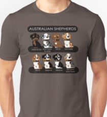 Camiseta unisex Pastores australianos