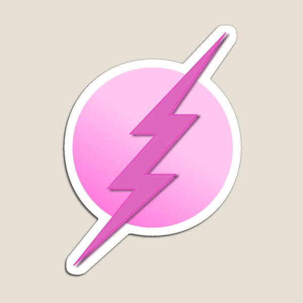 Pink Flash Superhero Magnet