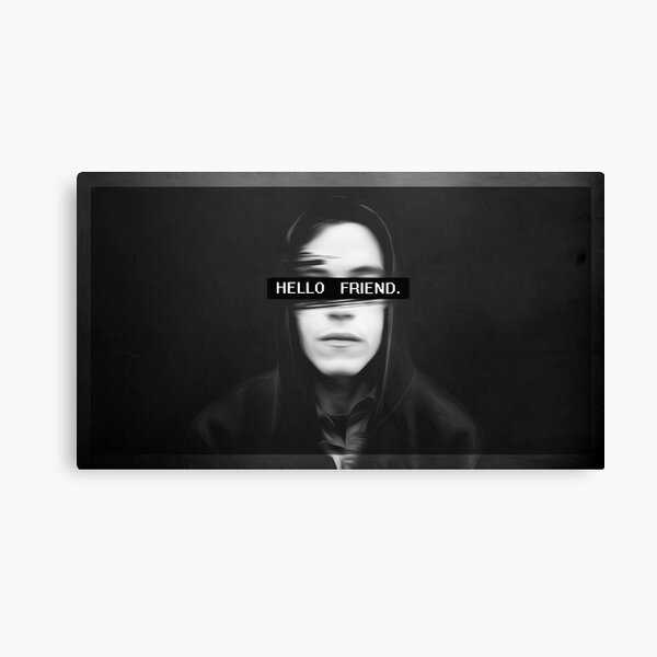 Mr. Robot Hello Friend Canvas Print