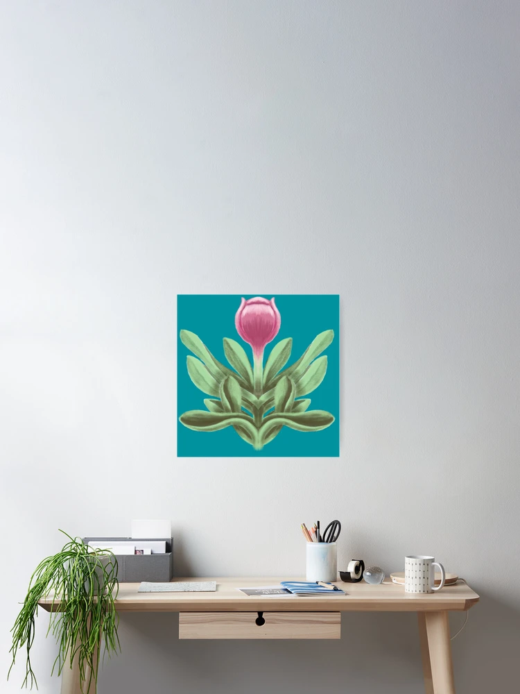 Thumbnail 2 of 3, Poster, Spring Pink Tulip designed and sold by Rasendyll.