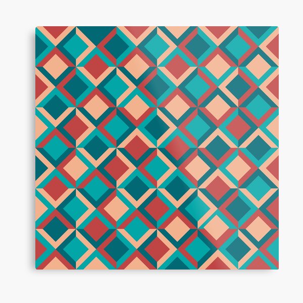 Geometric Pattern Metal Print