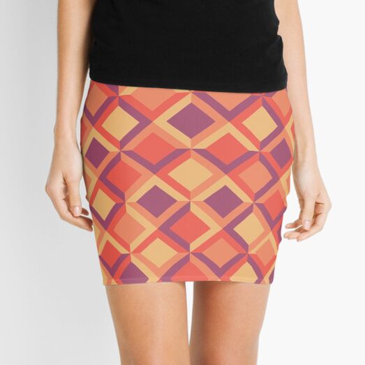 Copy of Geometric Pattern Mini Skirt