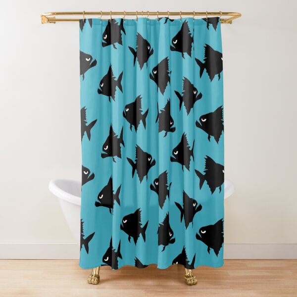 Angry Animals - Piranha Shower Curtain