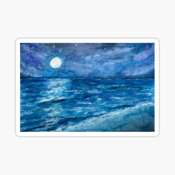 Item preview, Enigma 1 Seascape Original Watercolor designed and sold by CasaleArt.
