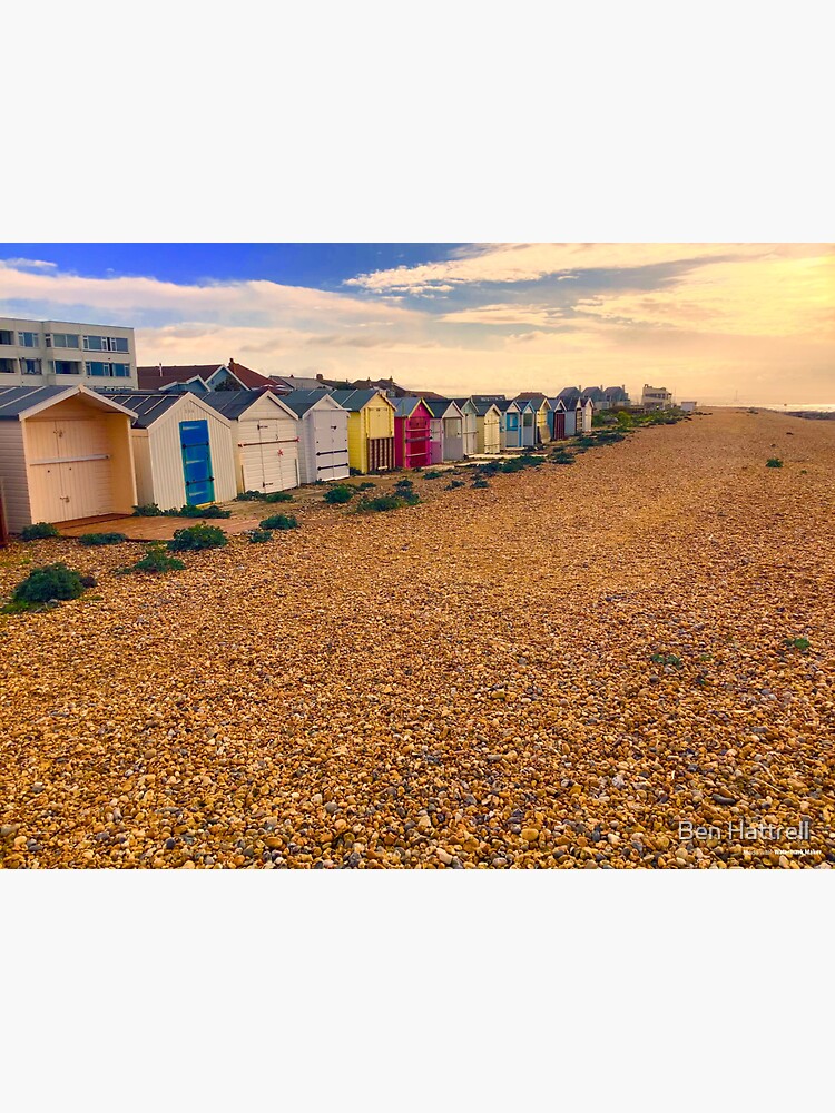 "Lancing Beachhuts 3 West Sussex ( Lancing West Sussex)" Sticker for