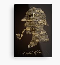 Sherlock Holmes The Canon Metal Print