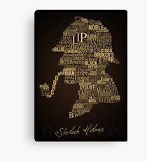 Sherlock Holmes The Canon Canvas Print