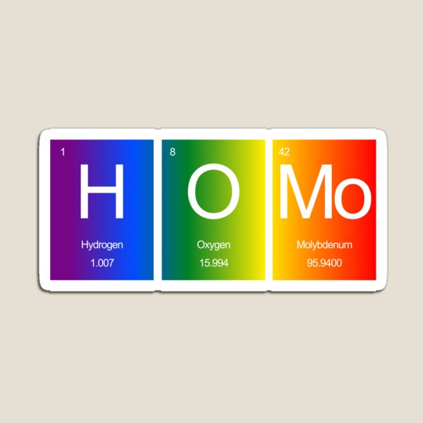 HOMo Rainbow Periodic Table Magnet