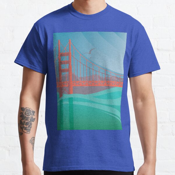 Item preview, Golden Gate Bridge San Francisco Art Deco Geometric Retro designed and sold by 108dragons.